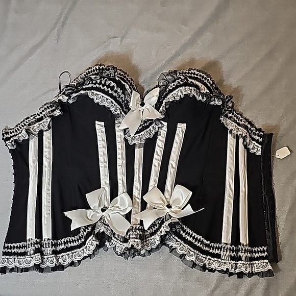 Trasgy Lingerie Corset black and white maid costume - Picture 7 of 7